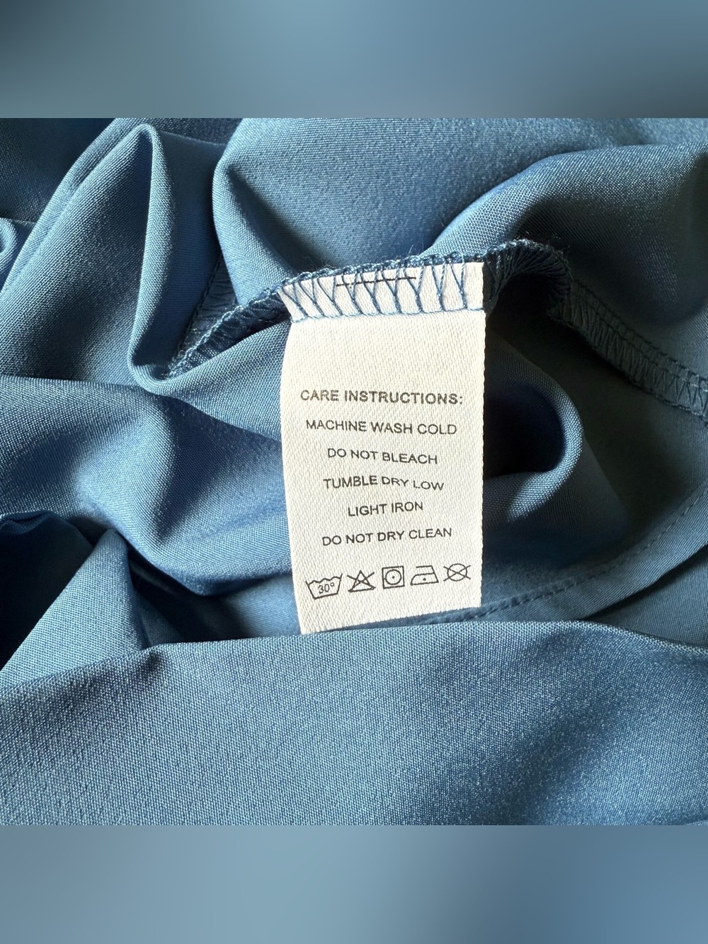 Slate Blue Wrap Dress Lightweight Sleeveless Knee Length Size XS New With Tag - Picture 14 of 16